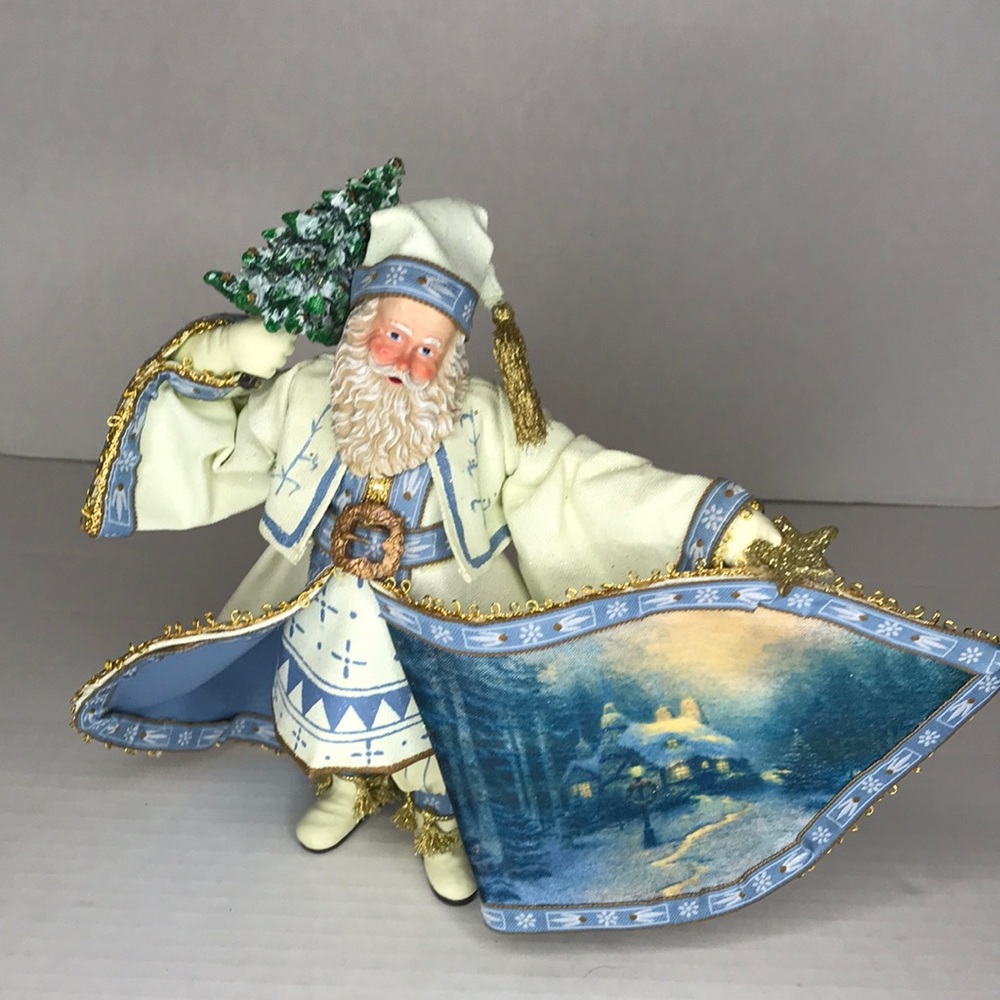 RARE 1st Edition 2003 Thomas Kinkade Old World Santa 8” H x 10” W